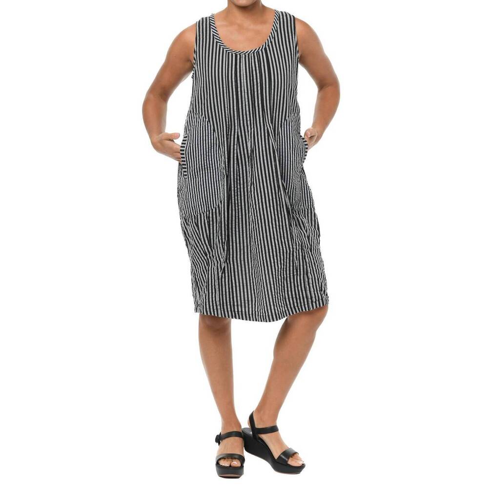NEW TULIP CLOTHING santa fe dress in harrison stripe